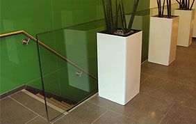 rampe d'escalier en verre