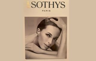 Publicité produits Sothys avec femme