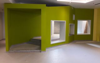 pièce après travaux de peinture