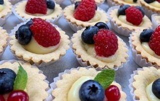 desserts tartelettes avec framboises