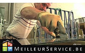 vitrier au travail