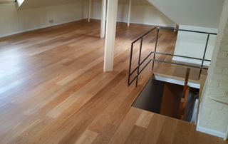 parquet en bois dans les combles