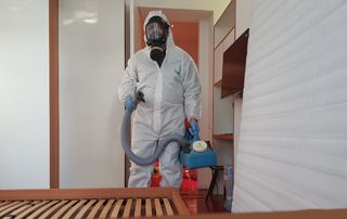 intervention de désinfection