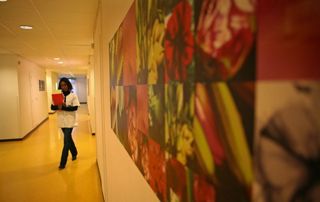 médecin dans le couloir d'une clinique