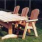 terrasse en bois avec meubles de jardin